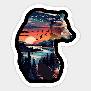 Grizzly Bear Nature Nurturers Sticker